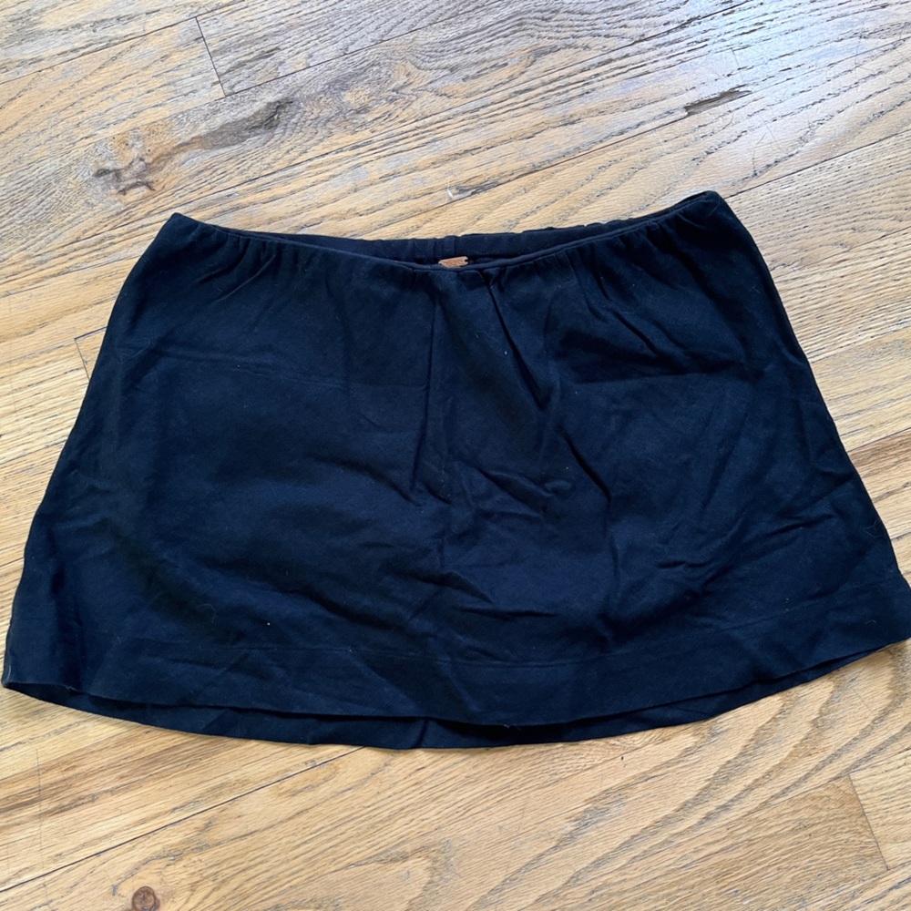 Free People Black Mini Skirt